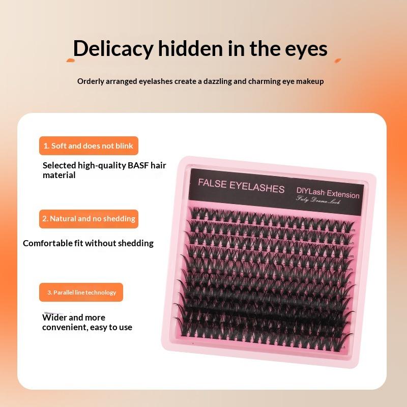 Eyelash Extension Cluster - Bulu Mata Tebal Lembut 10 Baris