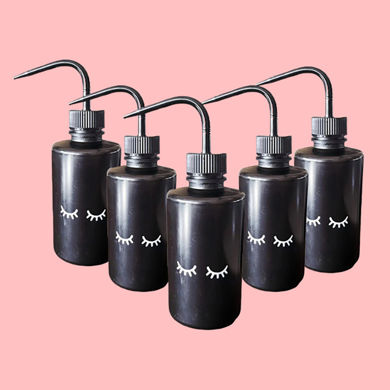 Eyelash Extension Wash - Botol semprotan air plastik 250ml, alat