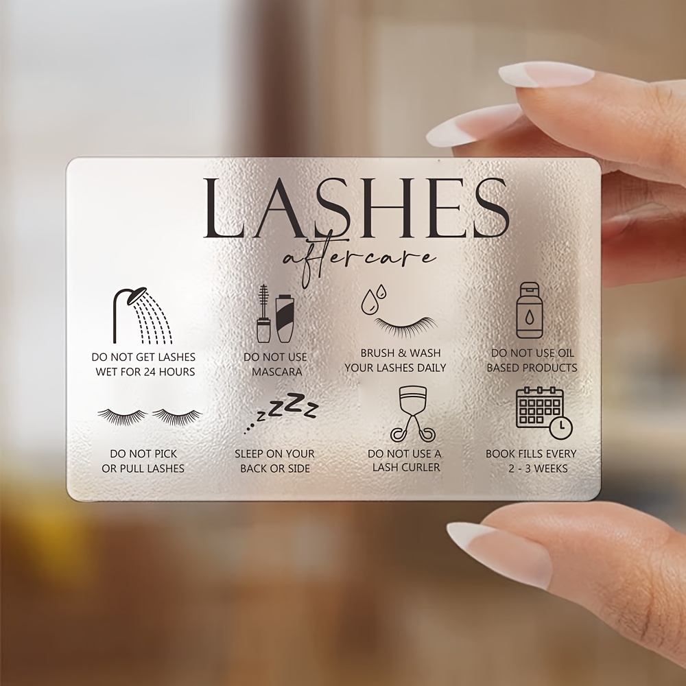 50 buah kartu perawatan bulu m - Eyelash Extension Aftercare ulasan dan harga