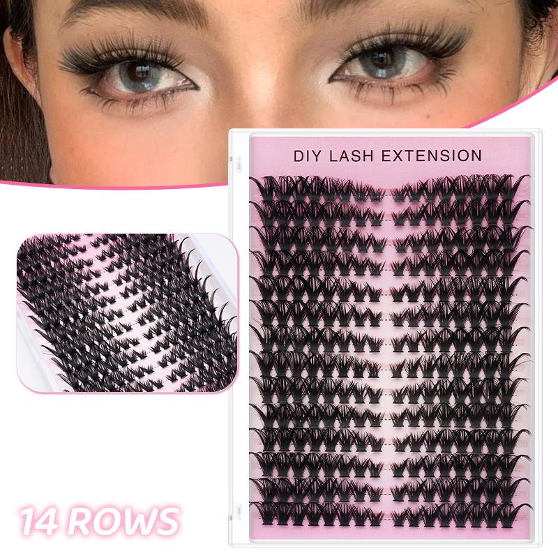 14 Baris Bulu Mata Ekstensi DI - Eyelash Extension Or Extensions ulasan dan harga