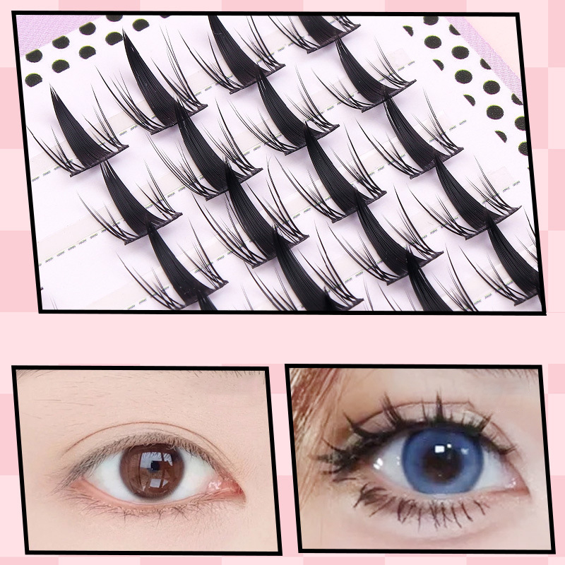Bulu Mata Palsu Simulasi Komik - Eyelash Extension Cluster ulasan dan harga