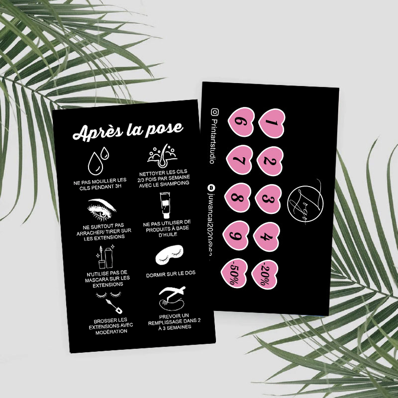 Kartu Loyalitas Ekstensi Bulu  - Eyelash Extension Aftercare ulasan dan harga