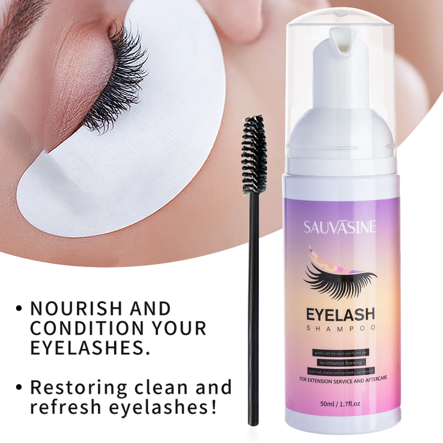 5/10 Buah 50ML Kit Mousse Busa - Eyelash Extension Wash ulasan dan harga
