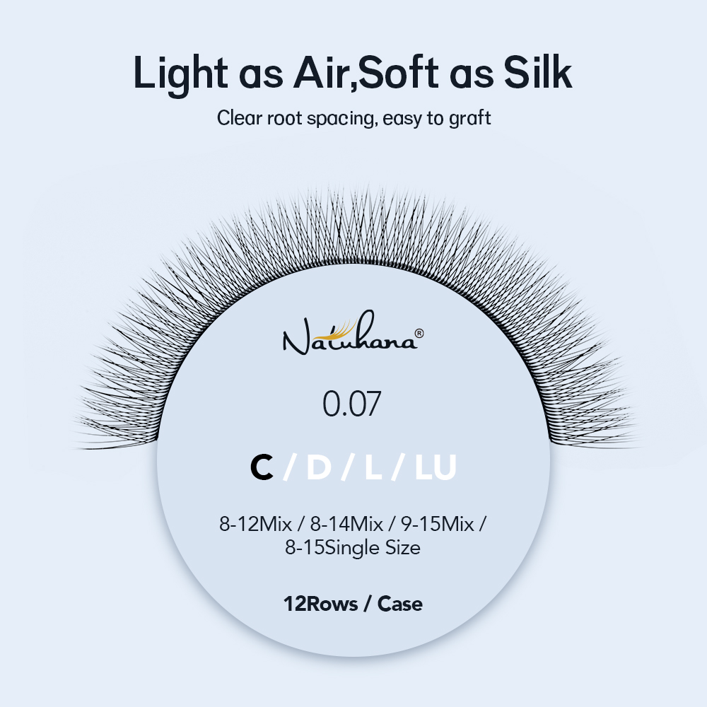 NATUHANA Ujung Tunggal 2D YY B - Eyelash Extension Yy ulasan dan harga