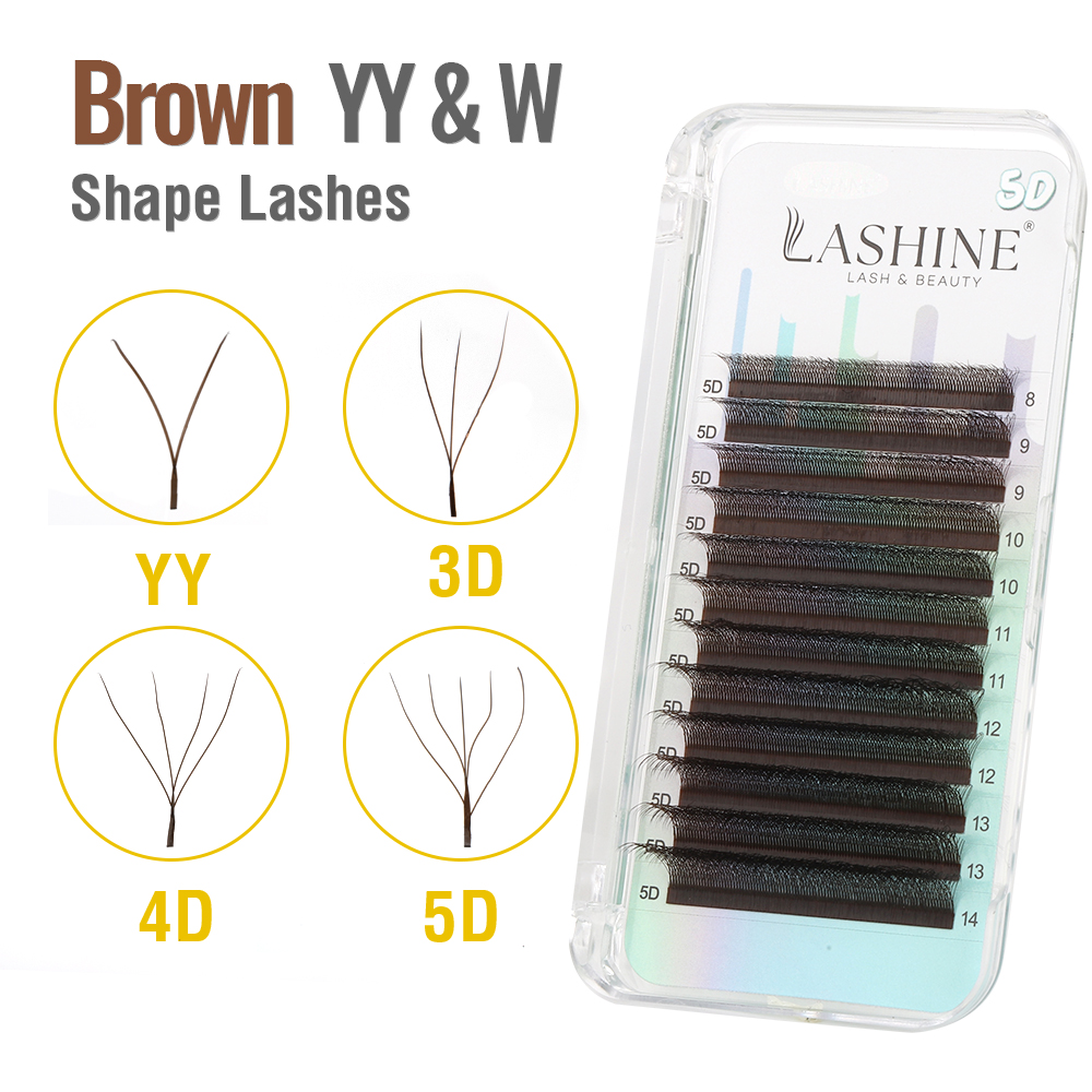 LASHINE Brown YY/3D/4D/5D W Sh - Eyelash Extension Yy ulasan dan harga
