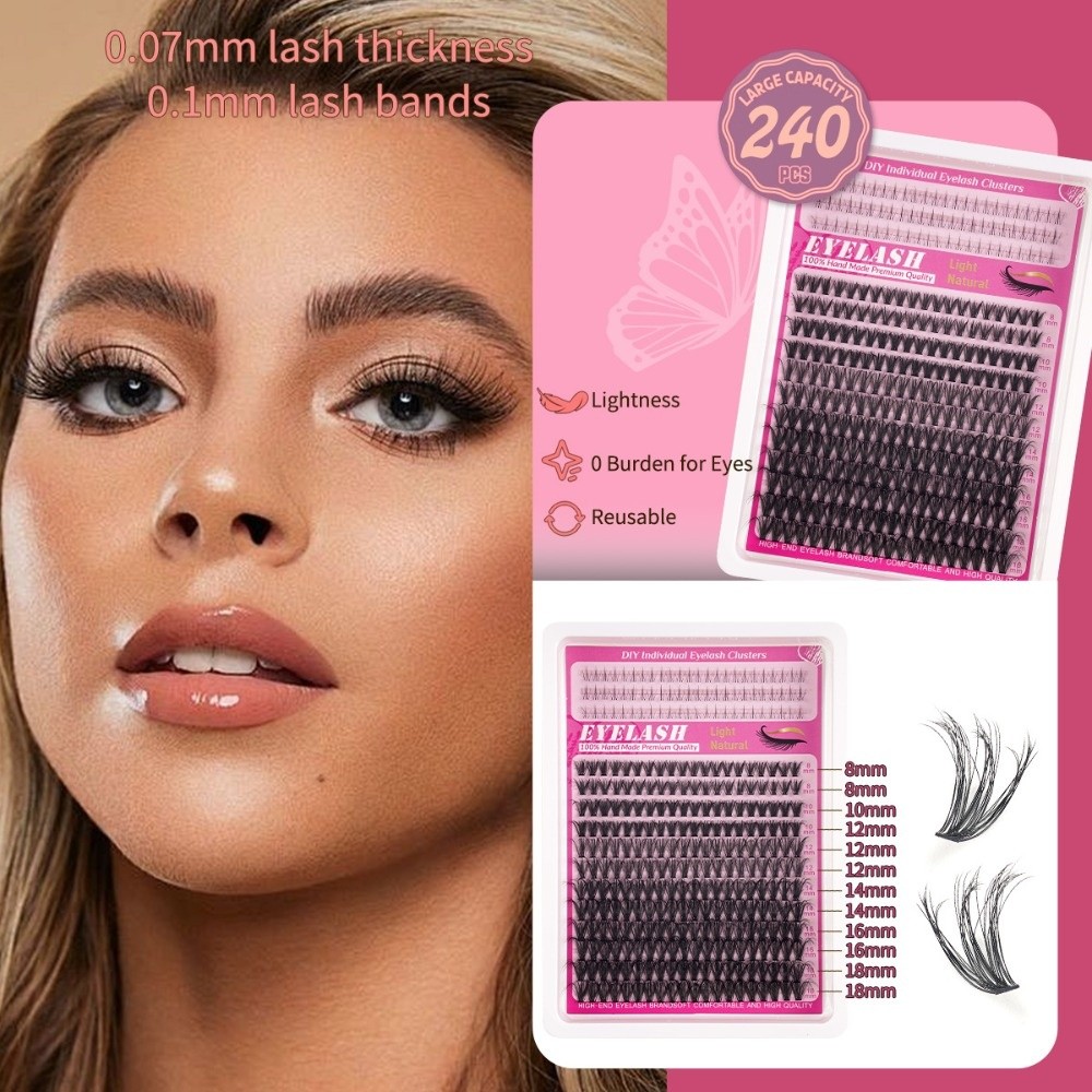 Kit Ekstensi Bulu Mata Palsu 8 - Eyelash Extension Or Extensions ulasan dan harga